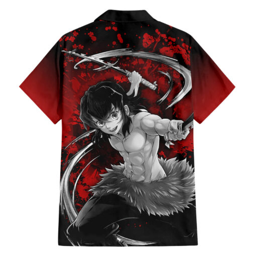 Chemise hawaïenne Inosuke art japonais Demon Slayer – Image 2