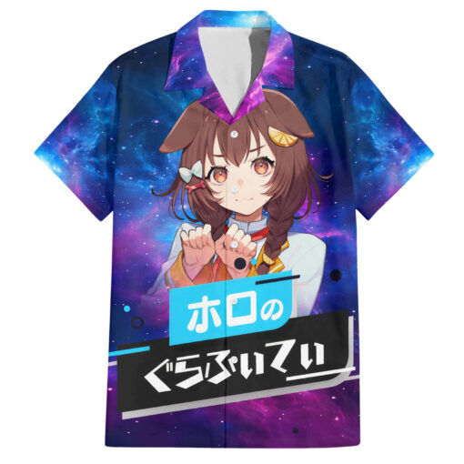 Chemise hawaïenne Inugami Korone HoloLive Galaxie