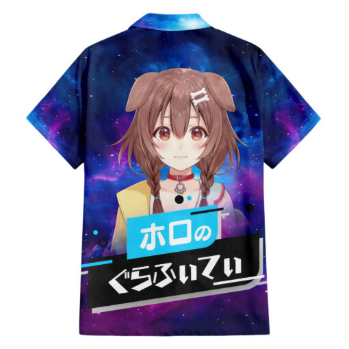 Chemise hawaïenne Inugami Korone HoloLive Galaxie – Image 2