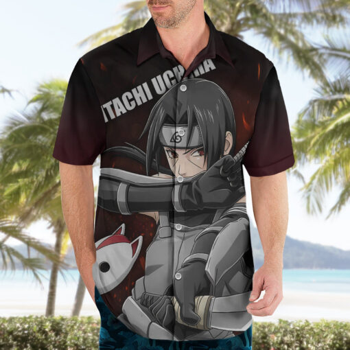 Chemise hawaïenne Itachi Anbu Naruto – Image 3