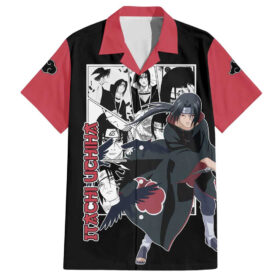Chemise hawaïenne Itachi Uchiha Naruto Manga Mix