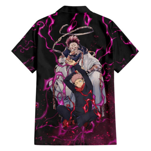 Chemise hawaïenne Itadori & Ryomen Sukuna Jujutsu Kaisen pattern Mix – Image 2