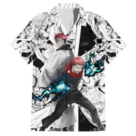 Chemise hawaïenne Itadori & Sukuna Jujutsu Kaisen Japon Anime