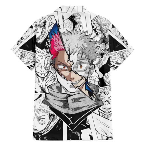 Chemise hawaïenne Itadori & Sukuna Jujutsu Kaisen Japon Anime – Image 2