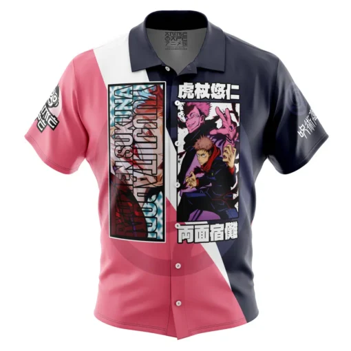 Chemise hawaïenne Itadori Yuuji x Ryomen Sukuna Jujutsu Kaisen
