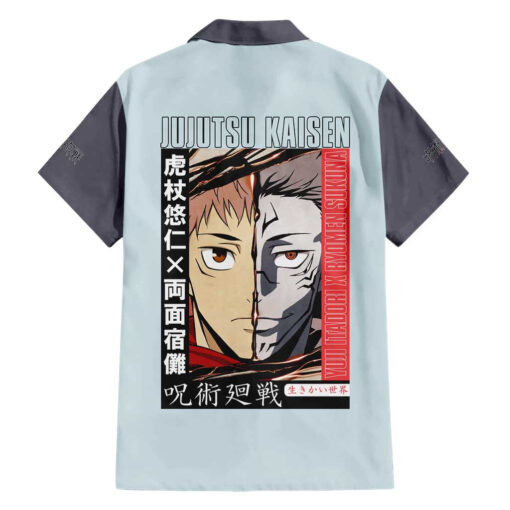 Chemise hawaïenne Itadori Yuuji x Sukuna Jujutsu Kaisen Anime – Image 2
