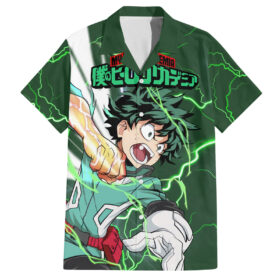 Chemise hawaïenne Izuku Midoriya Deku My Hero Academia Anime