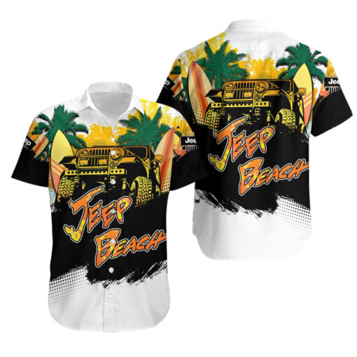 Chemise hawaïenne Jeep plage voyage d'été