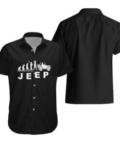 Chemise hawaïenne évolution Jeep noir