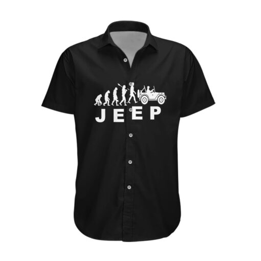 Chemise hawaïenne évolution Jeep noir – Image 2
