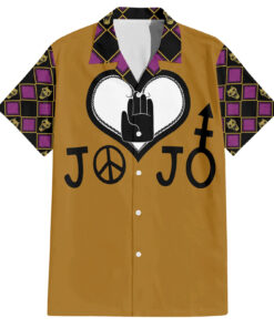 Chemise hawaïenne symboles JJBA JoJo’s Bizarre Adventure