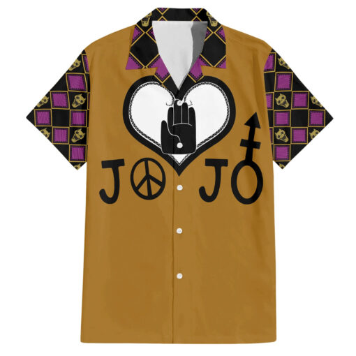 Chemise hawaïenne symboles JJBA JoJo’s Bizarre Adventure