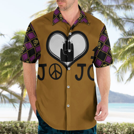 Chemise hawaïenne symboles JJBA JoJo’s Bizarre Adventure – Image 3