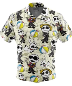 Chemise hawaïenne Jack Skellington Vacances d'été The Night Before Christmas