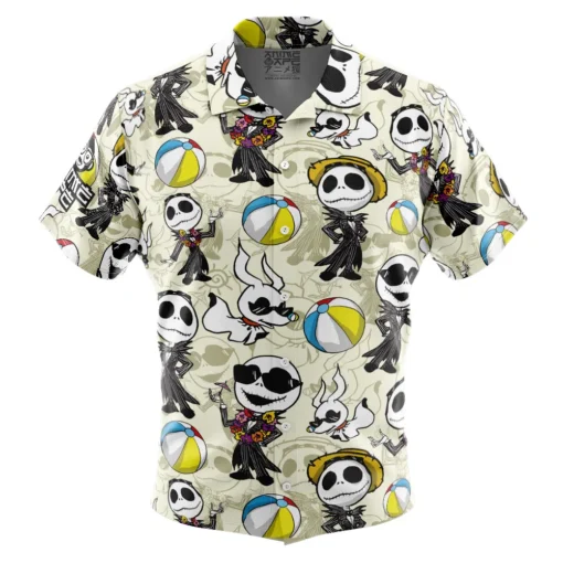 Chemise hawaïenne Jack Skellington Vacances d'été The Night Before Christmas