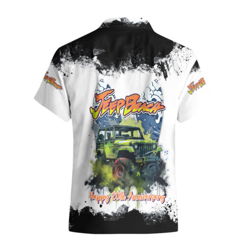 Chemise hawaïenne Jeep plage 2023 20e anniversaire – Image 2