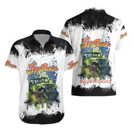 Chemise hawaïenne Jeep plage 2023 20e anniversaire – Image 3