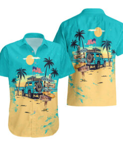 Chemise hawaïenne Jeep plage bonnes ondes d'été