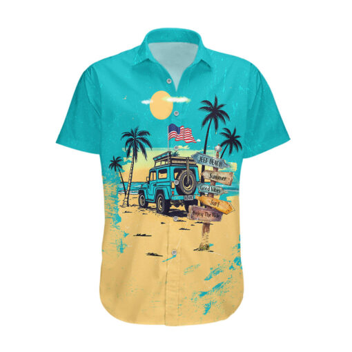 Chemise hawaïenne Jeep plage bonnes ondes d'été – Image 2