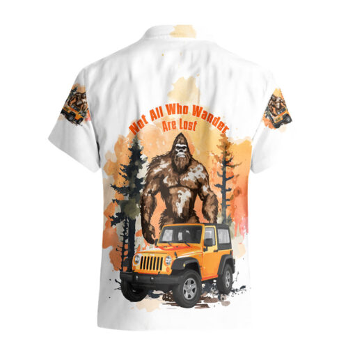 Chemise hawaïenne Jeep Bigfoot ceux qui errent ne sont pas perdus – Image 2