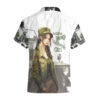 Chemise hawaïenne camouflage Jeep fille mécanicienne Anime