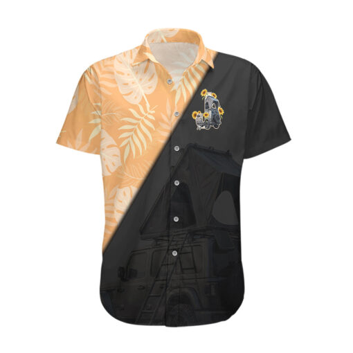 Chemise hawaïenne Jeep camping alphabet J tournesol mix