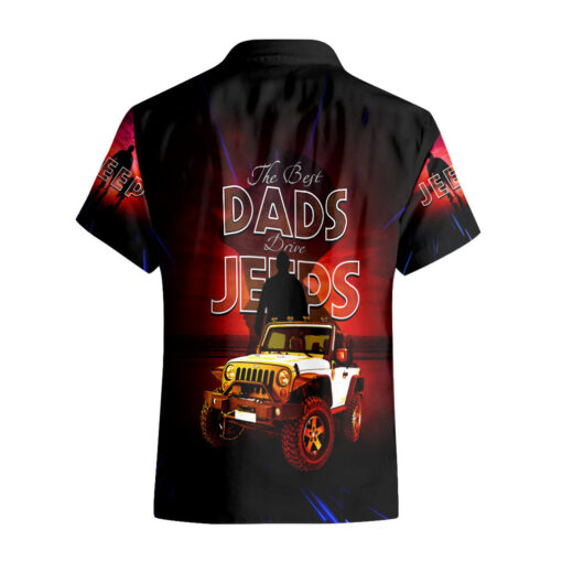 Chemise hawaïenne Papa Jeep les meilleurs papas conduisent des Jeeps – Image 2