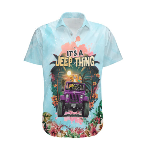 Chemise hawaïenne Jeep canard tropical été it's a Jeep thing – Image 2