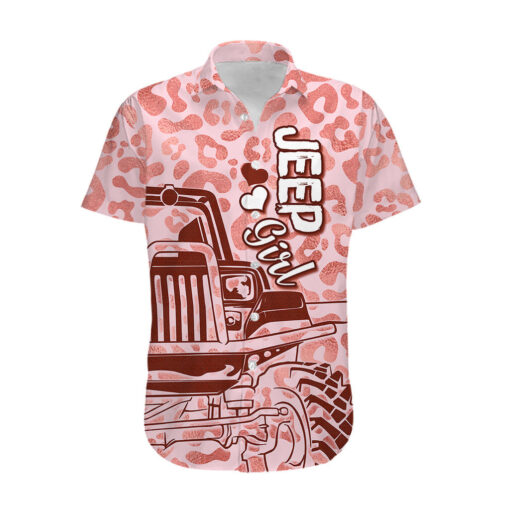 Chemise hawaïenne fille Jeep style country crâne de vache léopard – Image 2