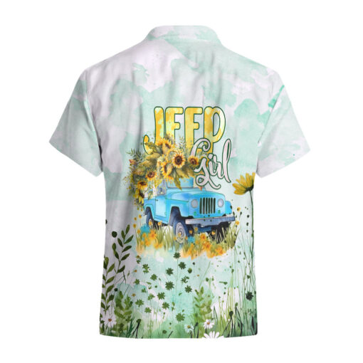 Chemise hawaïenne fille Jeep tournesol floral – Image 3