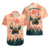 Chemise hawaïenne fille Jeep distraite par les Jeeps et les chiens