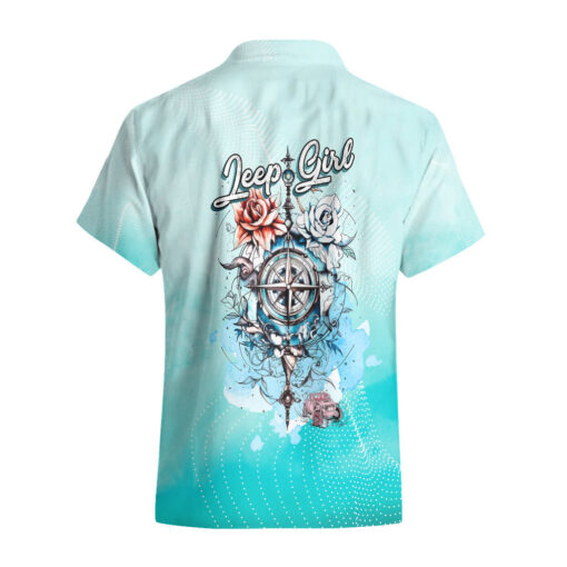 Chemise hawaïenne fille Jeep compas floral – Image 3