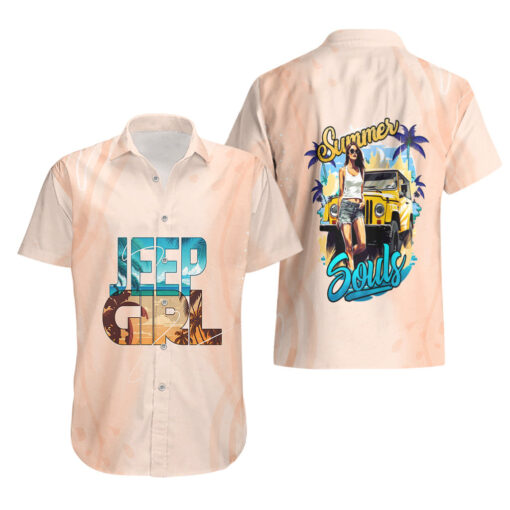 Chemise hawaïenne fille Jeep âme d'été