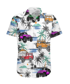 Chemise hawaïenne Jeep Hawaii cocotiers mix