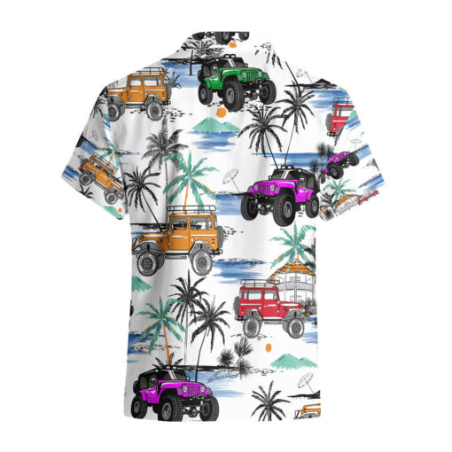 Chemise hawaïenne Jeep Hawaii cocotiers mix – Image 2