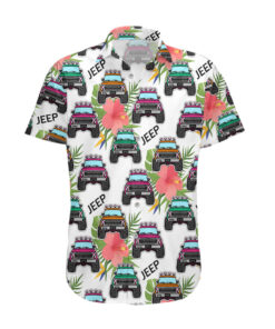 Chemise hawaïenne Jeep Hawaii fleurs d’hibiscus mix
