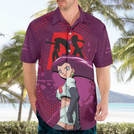 Chemise hawaïenne Jessie Musashi Pokémon Anime – Image 3