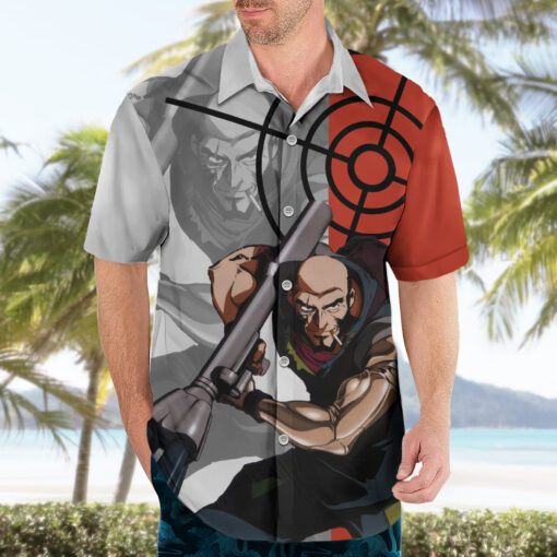 Chemise hawaïenne Jet Black Cowboy Bebop Anime – Image 3