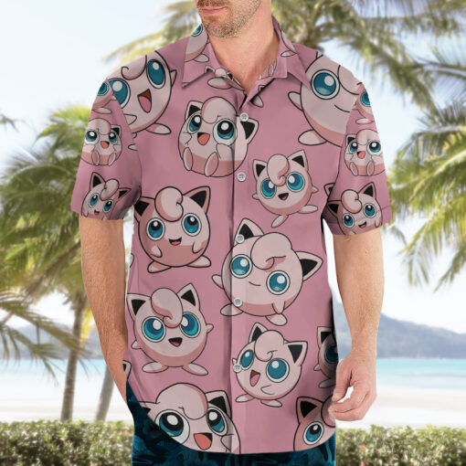 Chemise hawaïenne Jigglypuff motif kawaii – Image 3