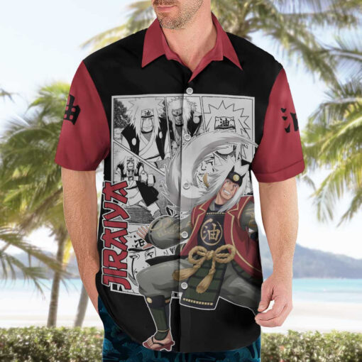 Chemise hawaïenne Jiraya Naruto Manga Mix – Image 3