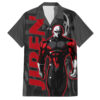 Chemise hawaïenne Jiren Dragon Ball motif abstrait texte Mix