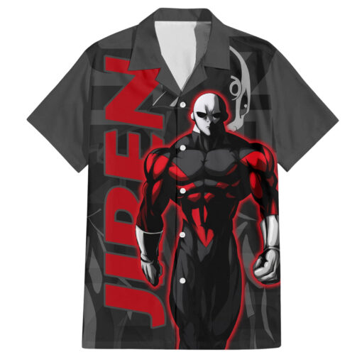 Chemise hawaïenne Jiren Dragon Ball motif abstrait texte Mix