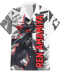 Chemise hawaïenne Joker Persona style cyber polygon Mix