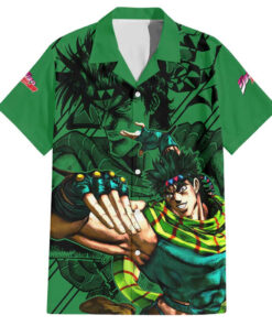 Chemise hawaïenne Joseph Joestar JoJo’s Bizarre Adventure esquisse noire Mix