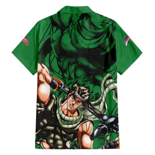 Chemise hawaïenne Joseph Joestar JoJo’s Bizarre Adventure esquisse noire Mix – Image 2