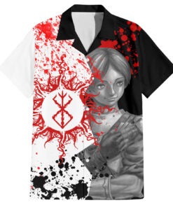 Chemise hawaïenne Judeau Berserk symbole course sang