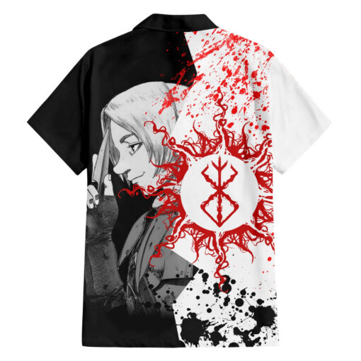 Chemise hawaïenne Judeau Berserk symbole course sang – Image 2