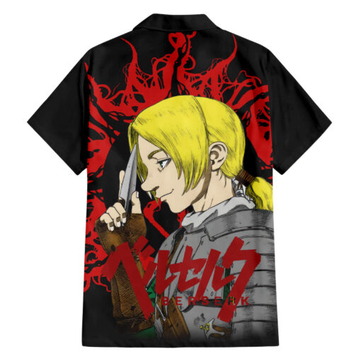 Chemise hawaïenne Judeau Berserk sang noir – Image 2