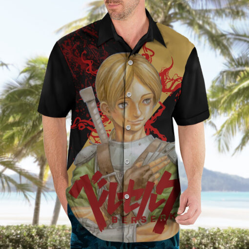 Chemise hawaïenne Judeau Berserk sang noir – Image 3