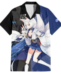 Chemise hawaïenne Kaga Azur Lane jeu Anime
